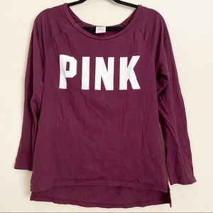 PINK Victoria’s Secret Purple Long Sleeve Tee S